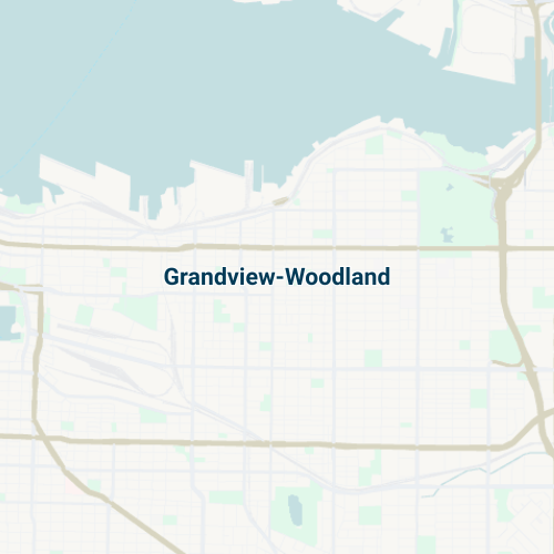 Grandview-Woodland Map