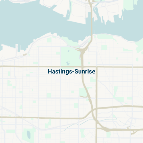 Hastings-Sunrise Map