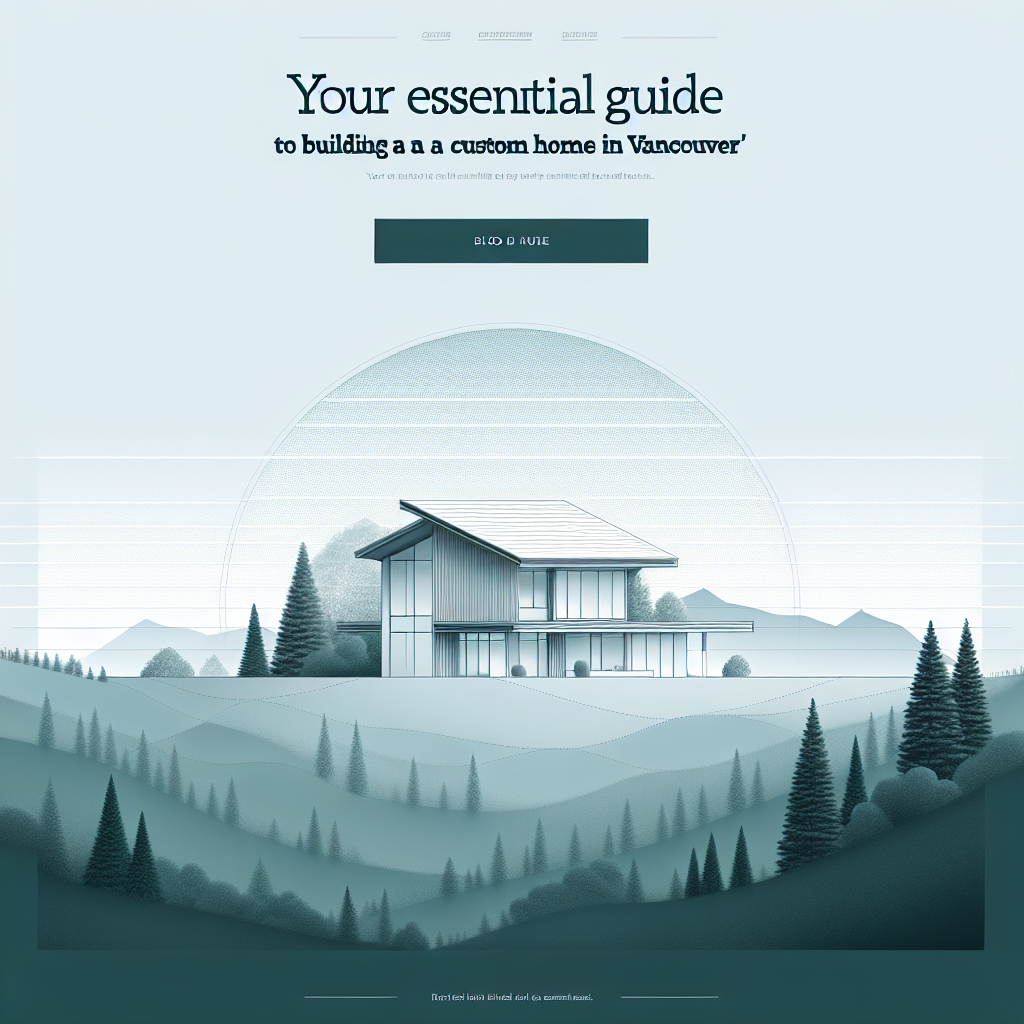 Your Essential Guide to Building a Custom Home in Vancouver